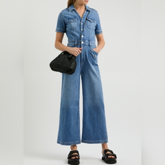 PAIGE Pants - PAIGE Harper Ankle Jumpsuit Wide Leg